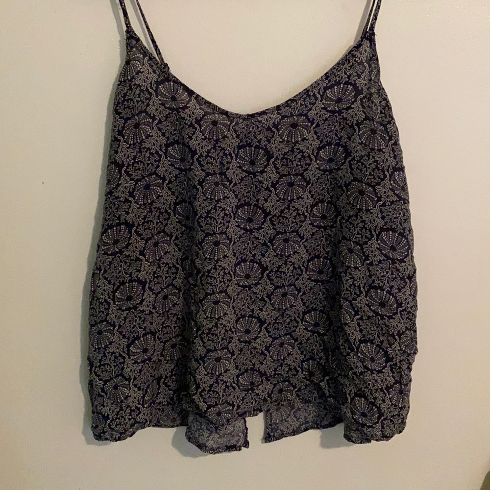 Open back tank top